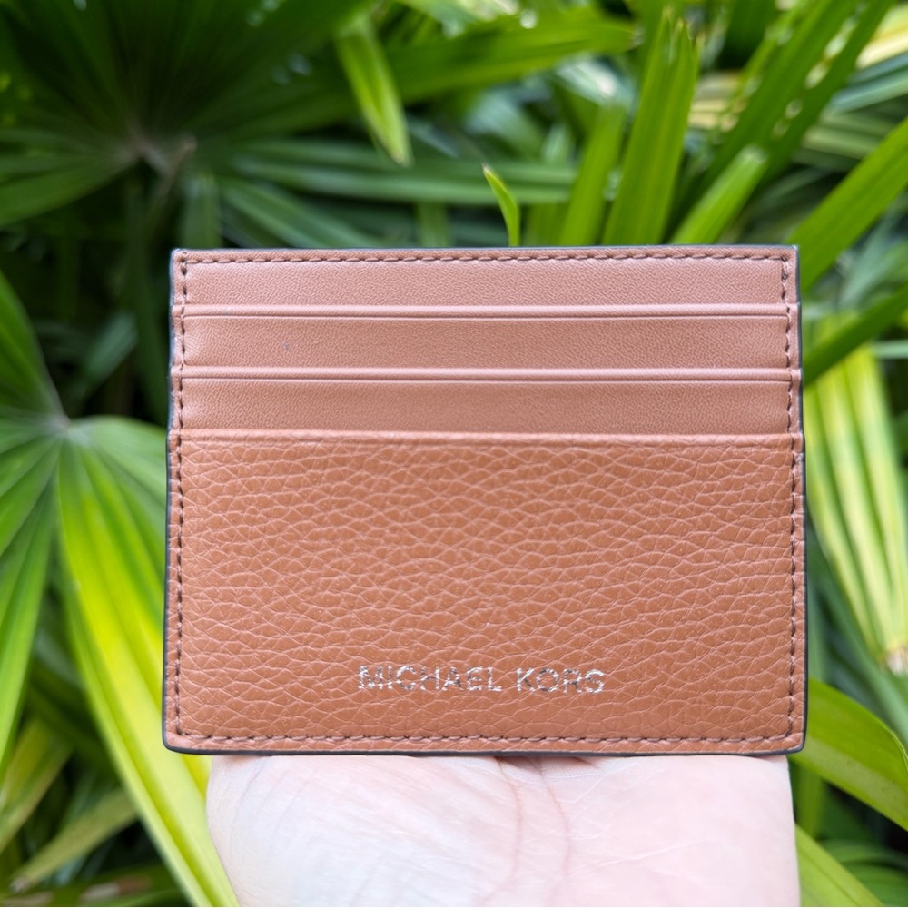 Michael Kors Jet Set Cooper Card Case Wallet Luggage Brown